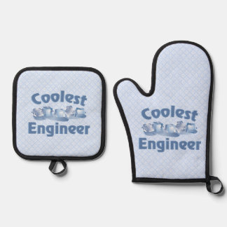 Coolest Engineer Oven Mitt & Pot Holder Set