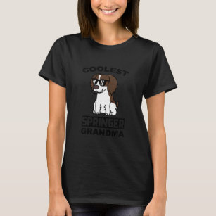Coolest English Springer Grandma Dog  T-Shirt