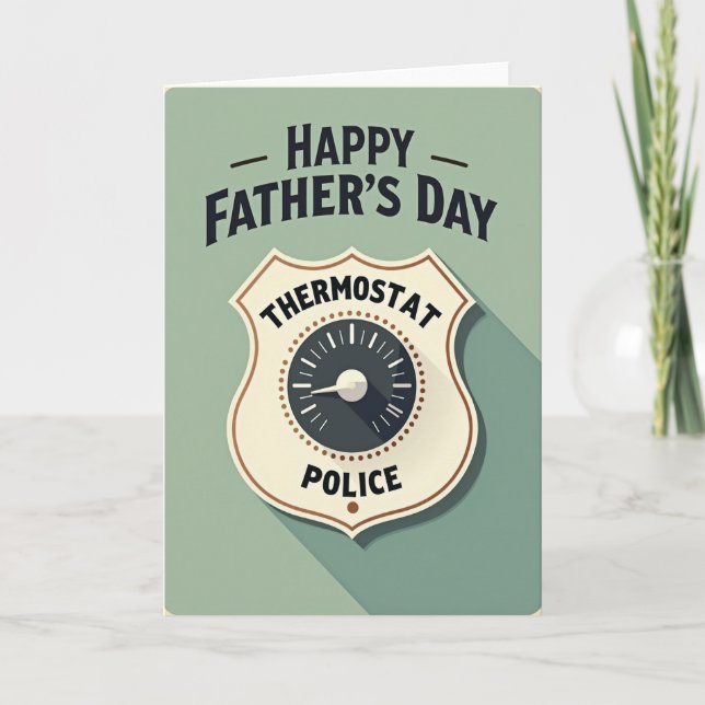 Coolest Fathers Day Shield Card (Front)