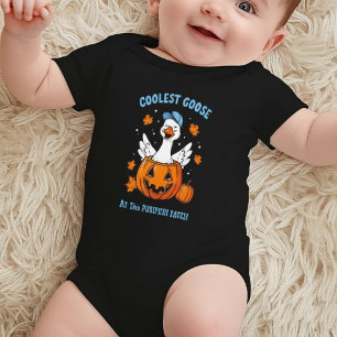 Coolest Goose Halloween Cute Pumpkin Patch Baby Bodysuit