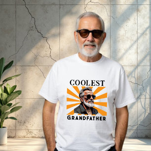 Coolest Grandfather Funny Retro Cool Sunglasses T-Shirt