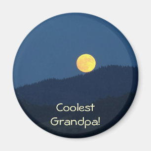 Coolest Grandpa! magnet Orange Full Moon