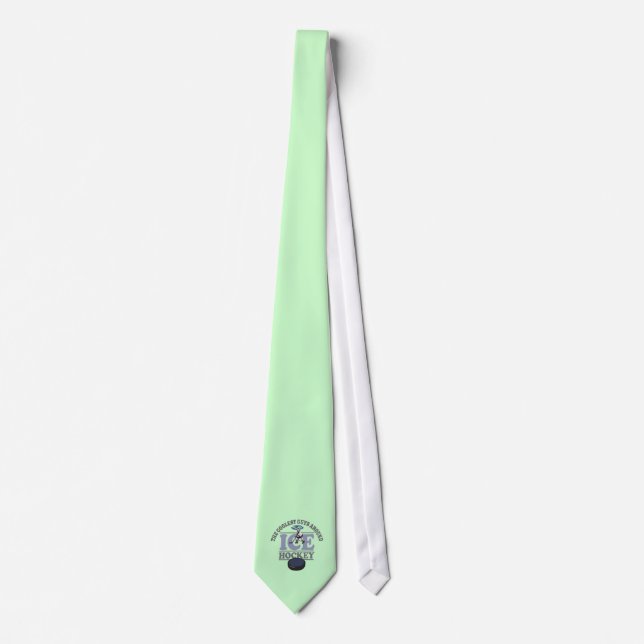 Coolest Guys Around Play Ice Hockey Tie (Front)