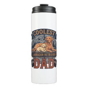 Coolest Labrador Retriever Dad Dog Mountain Paw Pr Thermal Tumbler