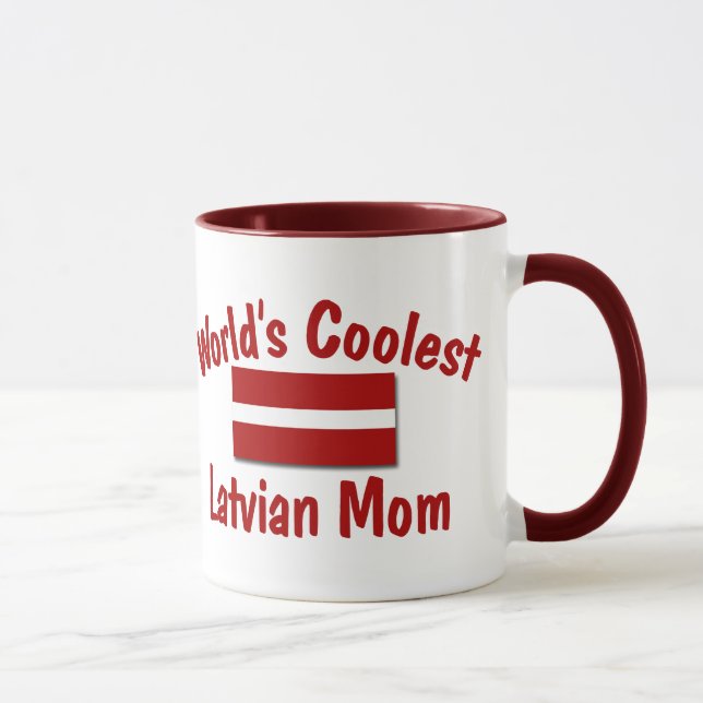 Coolest Latvian Mom Mug (Right)