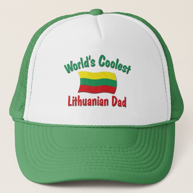 Coolest Lithuanian Dad Trucker Hat (Front)
