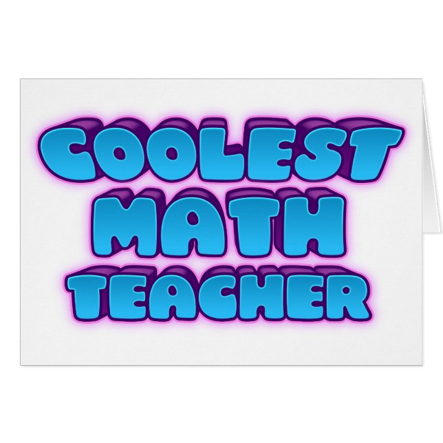 coolest math teacher (Front Horizontal)