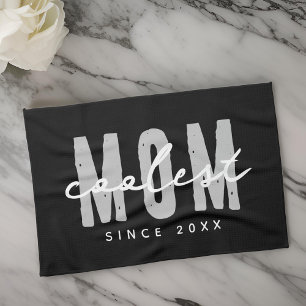 Coolest Mom Since 20XX Modern Simple Preppy Kitchen Towel