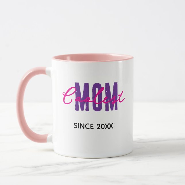 Coolest Mom Since 20XX Mug (Left)
