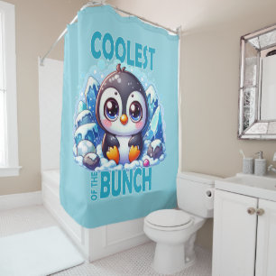 Coolest of the Bunch pun Cute baby Penguin cartoon