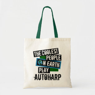 Coolest People on Earth Play Autoharp Tote Bag