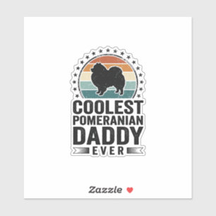 Coolest Pomeranian Daddy Vintage Dog Dad Shirt_1