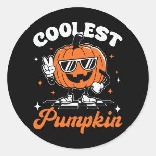 Coolest Pumpkin Halloween Sticker
