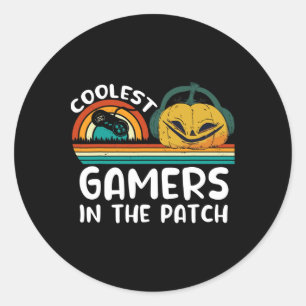 Coolest Pumpkin In Patch Funny Halloween Costume K Classic Round Sticker