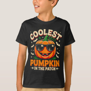 Coolest Pumpkin In The Patch Groovy Halloween For  T-Shirt