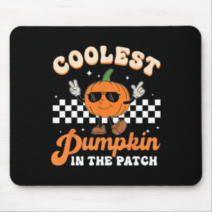 Coolest Pumpkin In The Patch Halloween Boys Girls Mouse Pad