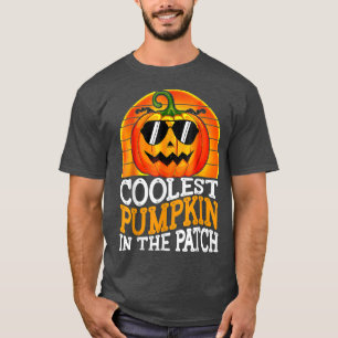 Coolest Pumpkin In The Patch Halloween Boys Girls T-Shirt