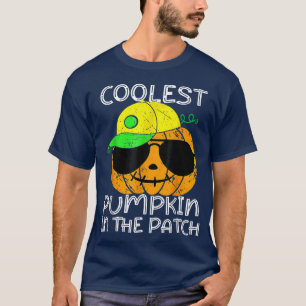 Coolest Pumpkin In The Patch Halloween Boys Girls  T-Shirt