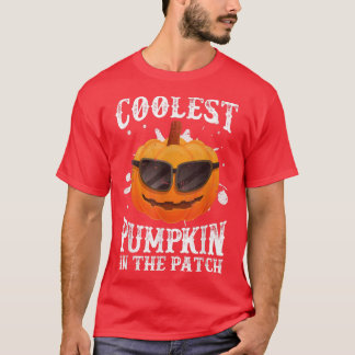 Coolest Pumpkin In The Patch Halloween Boys Girls  T-Shirt