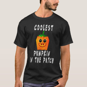 Coolest Pumpkin In The Patch Halloween Boys Girls  T-Shirt
