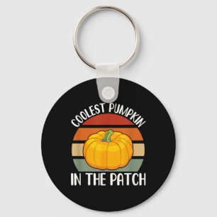 Coolest Pumpkin In The Patch Halloween For Men And Keychain