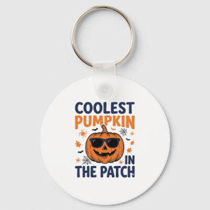 Coolest Pumpkin in the Patch Halloween Shirt_1 Keychain