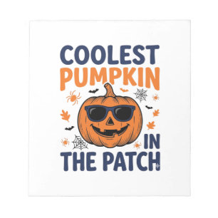 Coolest Pumpkin in the Patch Halloween Shirt_1 Notepad