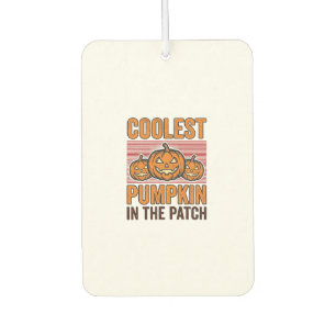 Coolest Pumpkin in the Patch Halloween Vintage Des Air Freshener