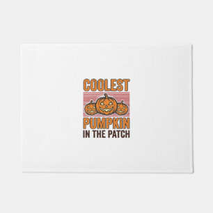 Coolest Pumpkin in the Patch Halloween Vintage Des Doormat