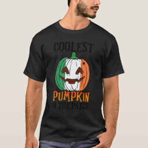 Coolest Pumpkin In The Patch Ireland Flag Jack Ou2 T-Shirt