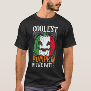 Coolest Pumpkin In The Patch Italian Flag Jack Ou2 T-Shirt