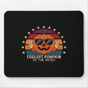 Coolest Pumpkin In The Patch Kids Boys Toddler Hal Mouse Pad