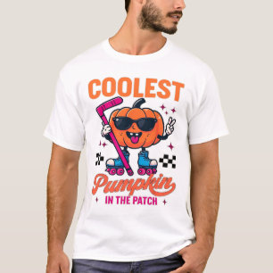 Coolest Pumpkin In The Patch – Roller Hockey Fun D T-Shirt