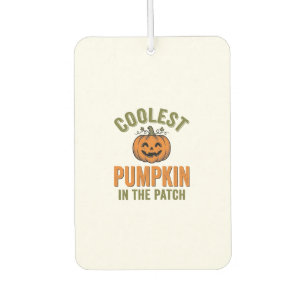 Coolest Pumpkin in the Patch Vintage Halloween Des Air Freshener
