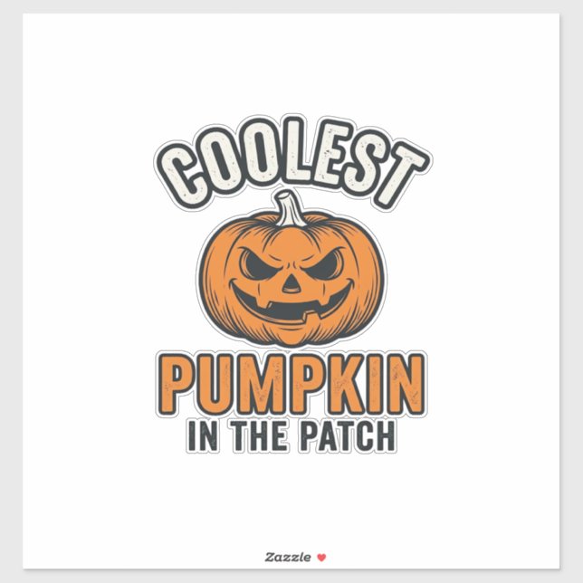 Coolest Pumpkin in the Patch Vintage Halloween Shi (Sheet)