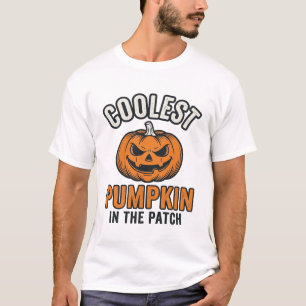 Coolest Pumpkin in the Patch Vintage Halloween Shi T-Shirt