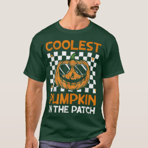 Coolest Pumpkin In The Patch Vintage Scary Pumpkin T-Shirt
