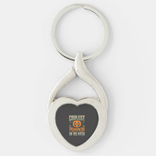 Coolest Pumpkin On The Patch Halloween Design_1 Keychain