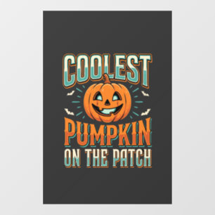 Coolest Pumpkin On The Patch Halloween Design_1 Window Cling