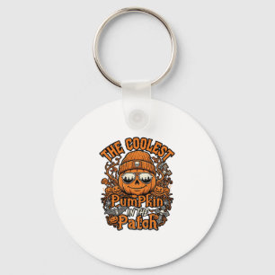 Coolest Pumpkin Patch Halloween Beanie Sunglasses Keychain