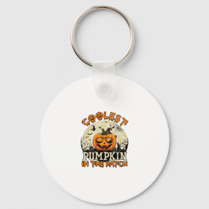 Coolest Pumpkin Patch Sunglasses Witch Hat Hallowe Keychain
