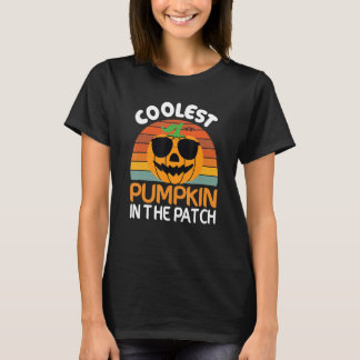 Coolest  Quote Pumpkin In The Patch Halloween Boys T-Shirt