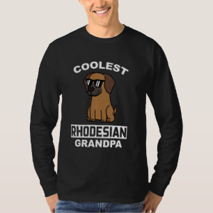 Coolest Rhodesian Ridgeback Grandpa Dog T-Shirt
