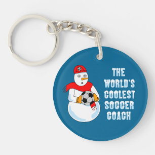 Coolest Soccer Coach T-Shirt Keychain