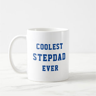 Coolest Stepdad Ever Typography Father's Day Gift Coffee Mug