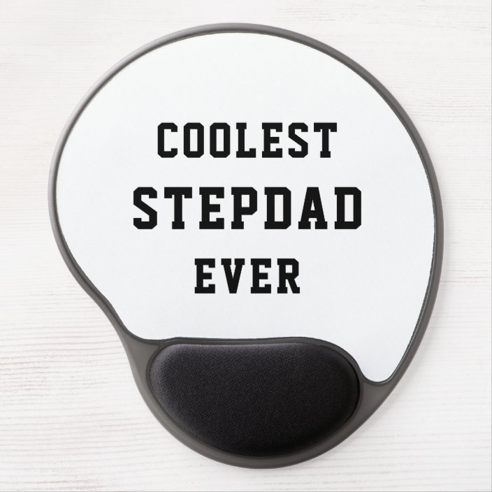Coolest Stepdad Ever Typography Minimal For Dad Gel Mouse Pad Zazzle Ca