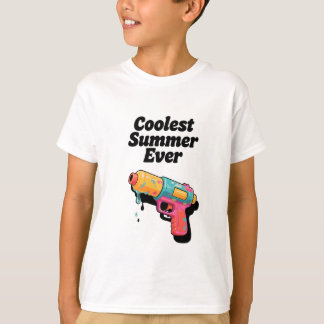 Coolest Summer Ever - Retro Neon Water Gun Sarcasm T-Shirt