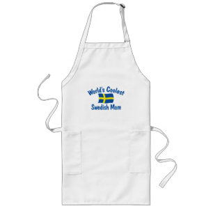 Coolest Swedish Mom Long Apron