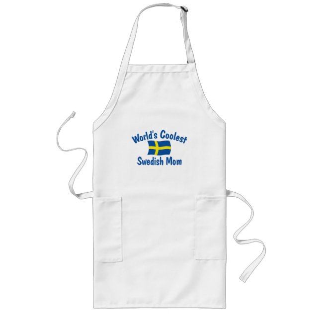 Coolest Swedish Mom Long Apron (Front)