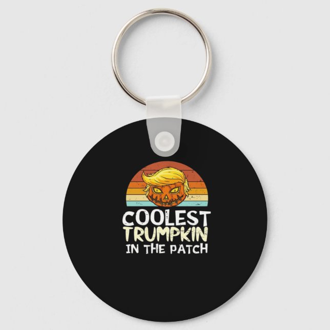 Coolest Trumpkin Patch Keychain (Front)